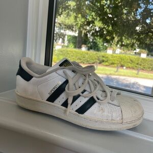 Adidas Superstar White with Black Stripes